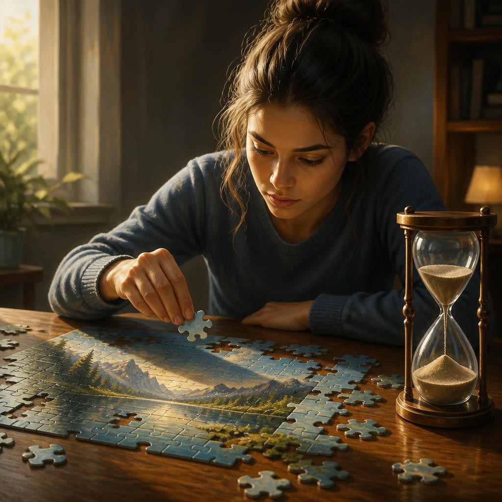 Illustration for the English word “solve”