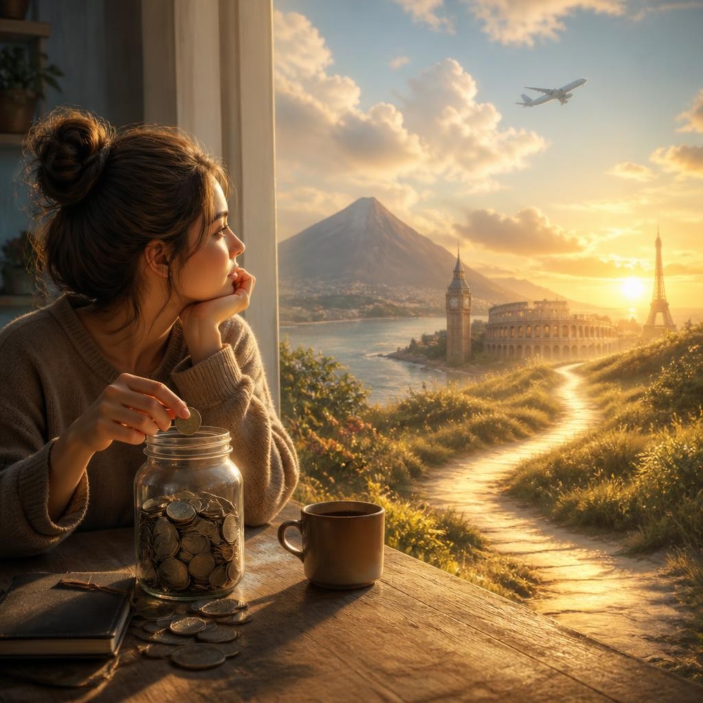 Illustration for the English word “someday”
