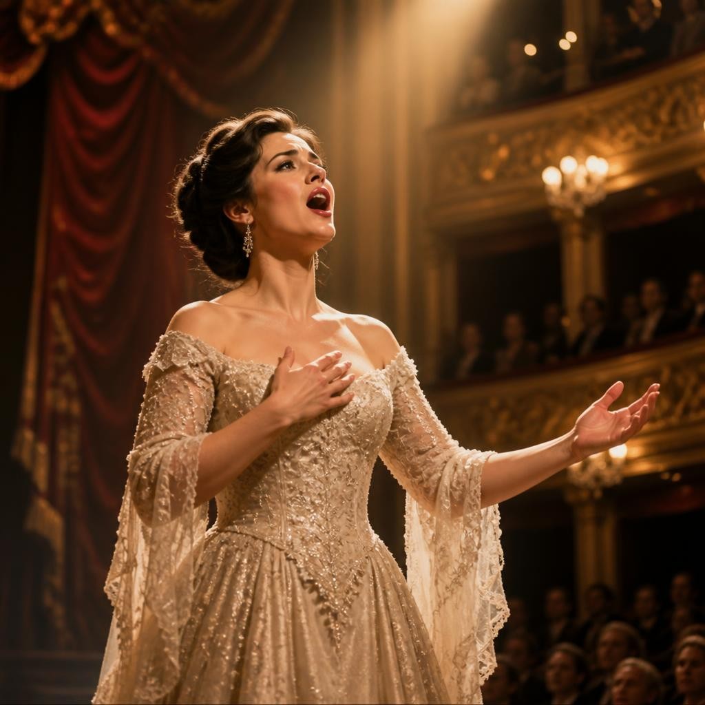 Illustration for the English word “soprano”