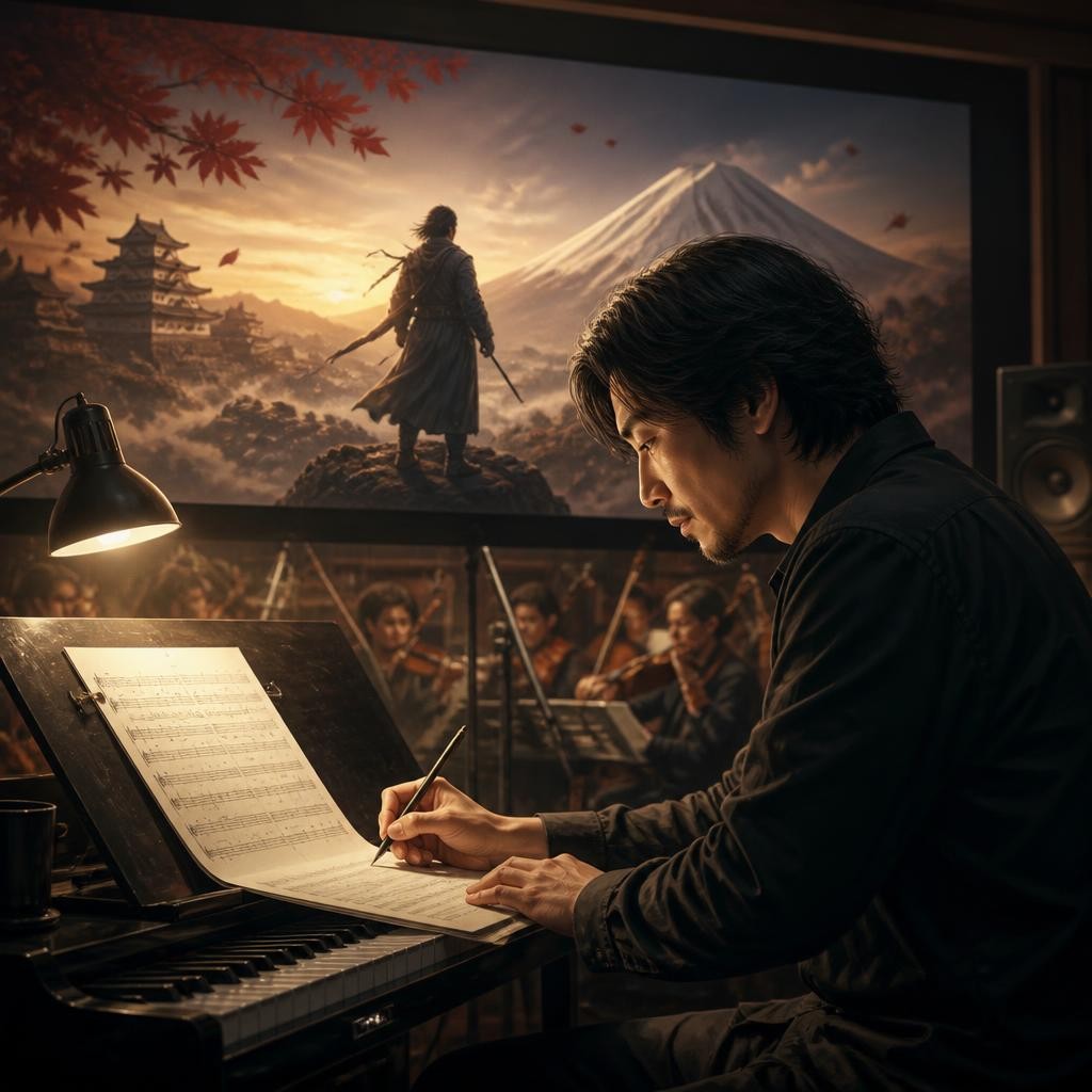 Illustration for the English word “soundtrack”