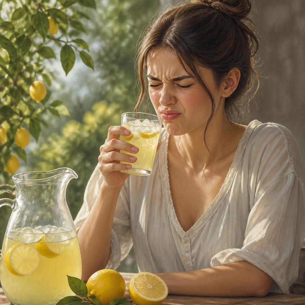 Illustration for the English word “sour”