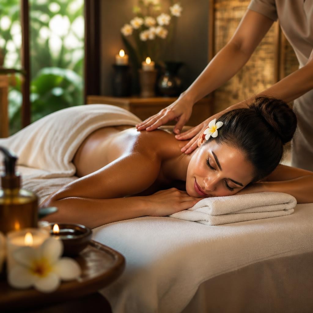 Illustration for the English word “spa”