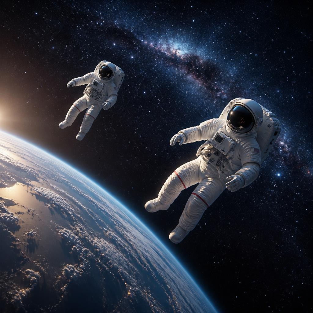 Illustration for the English word “space”
