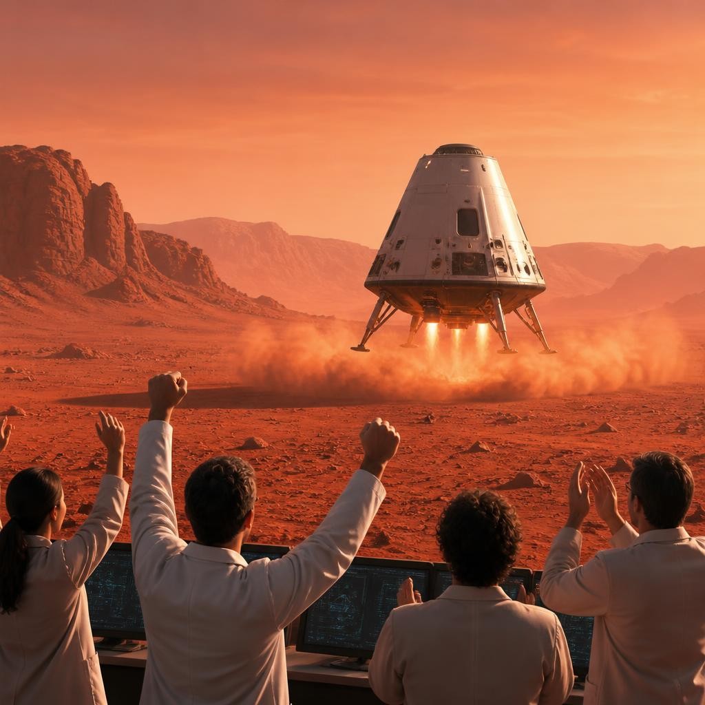 Illustration for the English word “spacecraft”