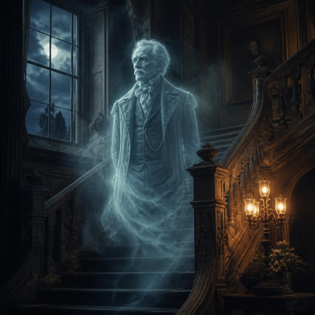Illustration for the English word “spectre”