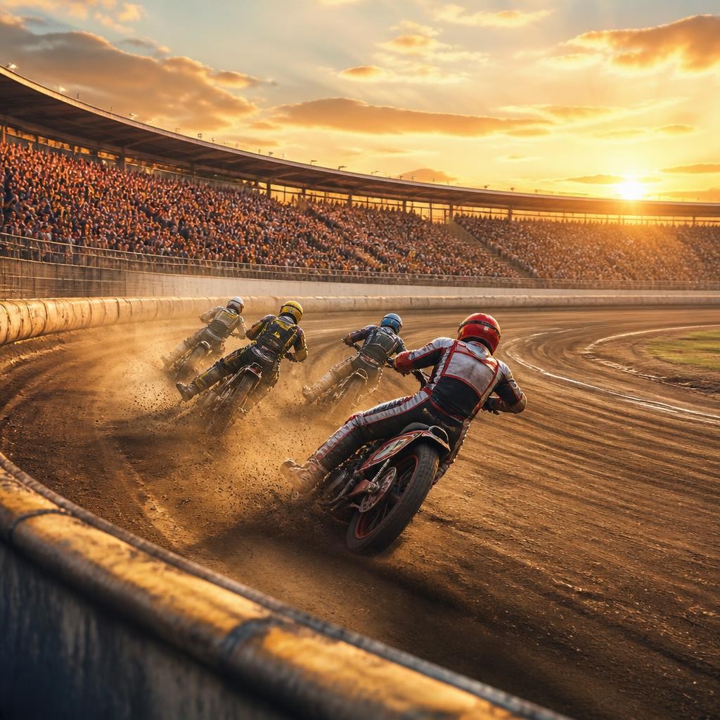 Illustration for the English word “speedway”