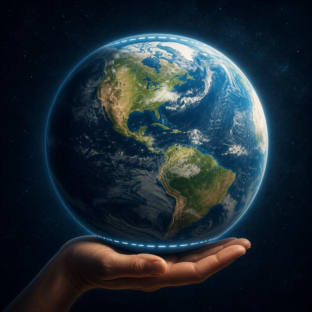 Illustration for the English word “spherical”
