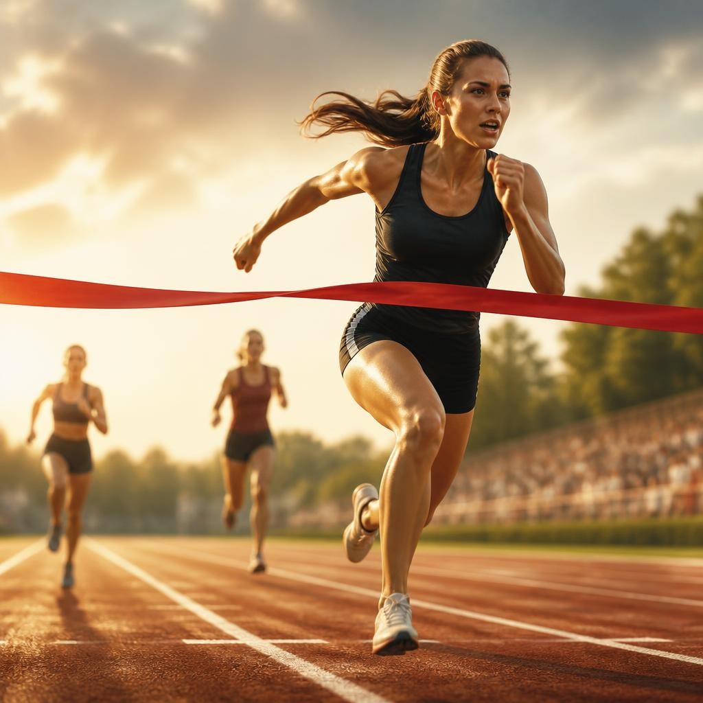 Illustration for the English word “sprint”