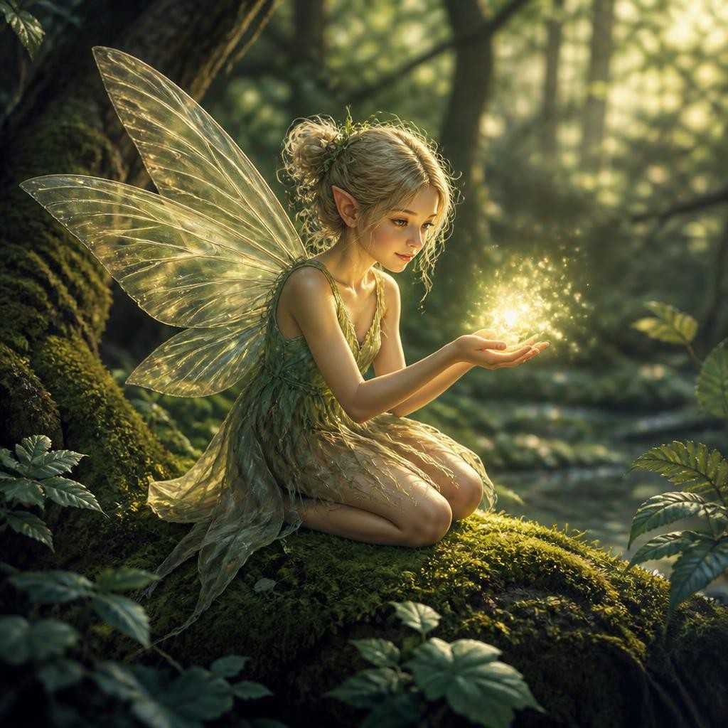 Illustration for the English word “sprite”