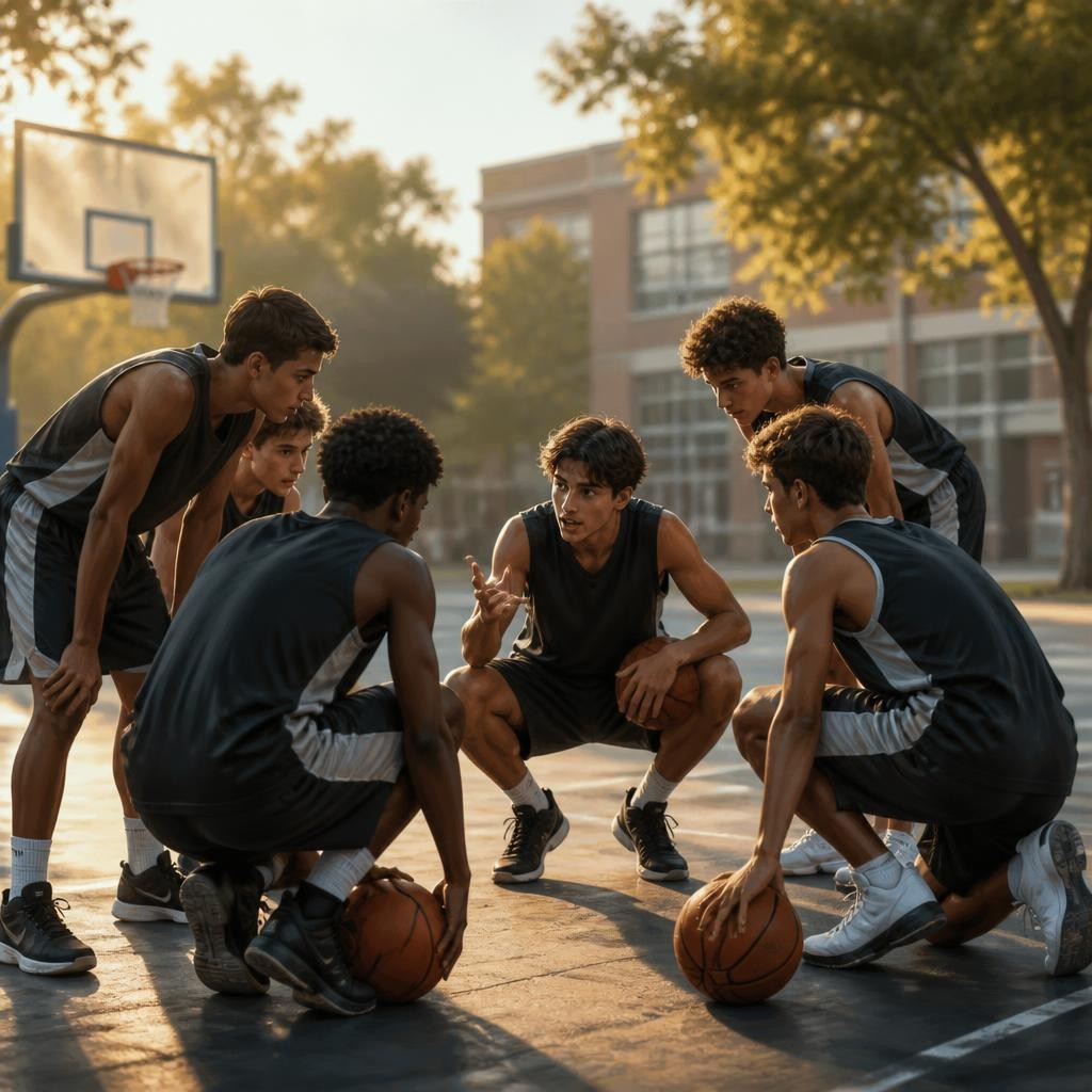 Illustration for the English word “squad”