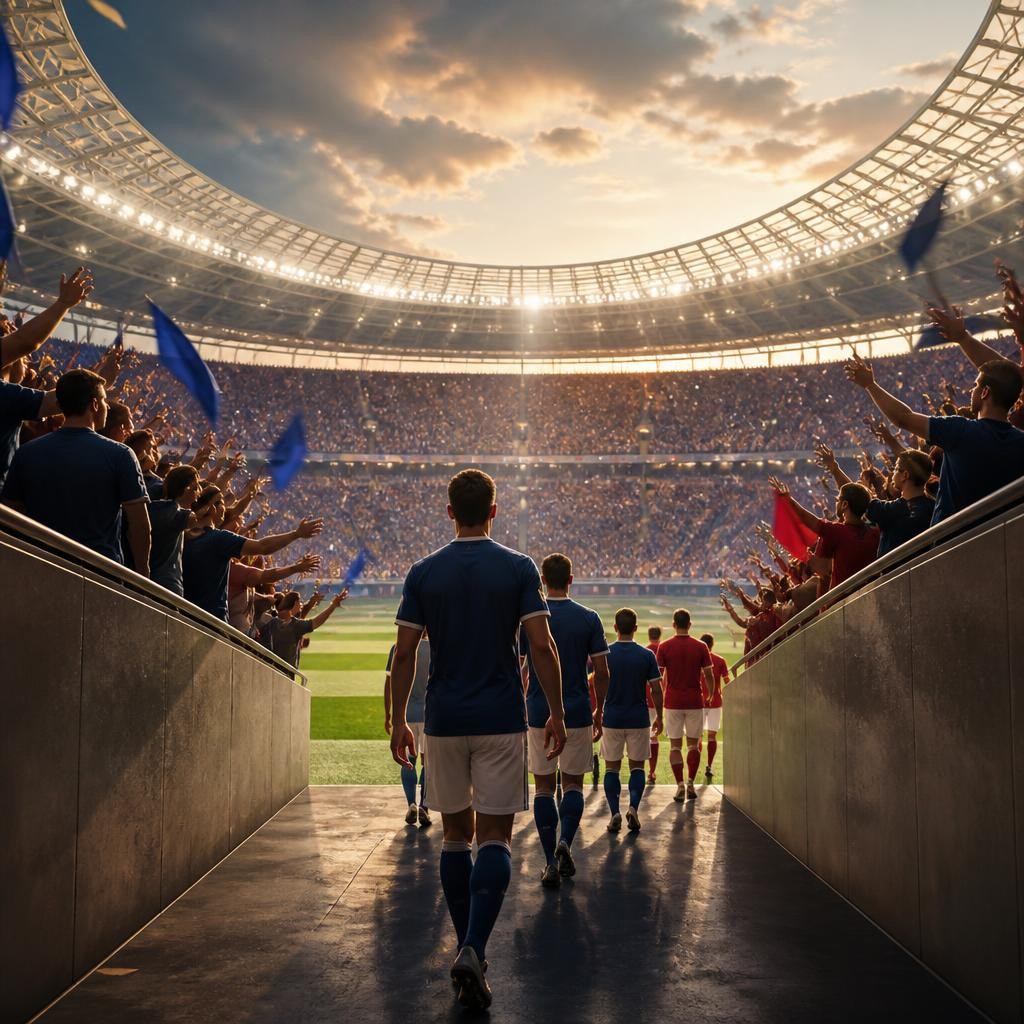 Illustration for the English word “stadium”