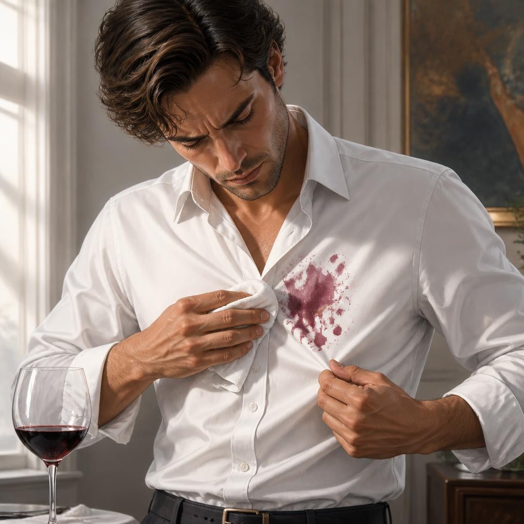 Illustration for the English word “stain”