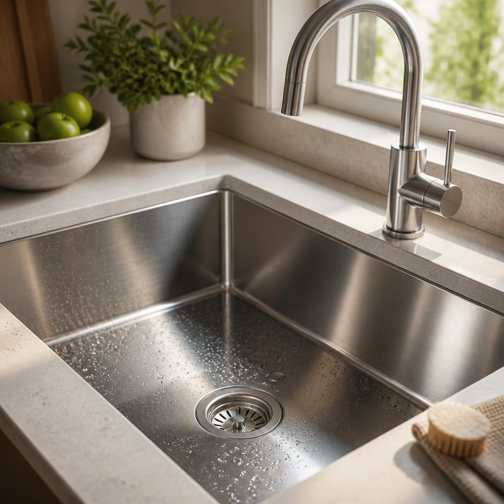 Illustration for the English word “stainless”