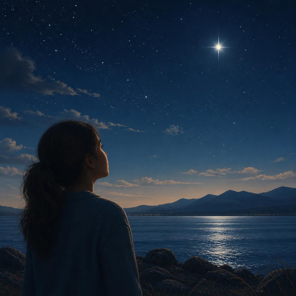 Illustration for the English word “star”