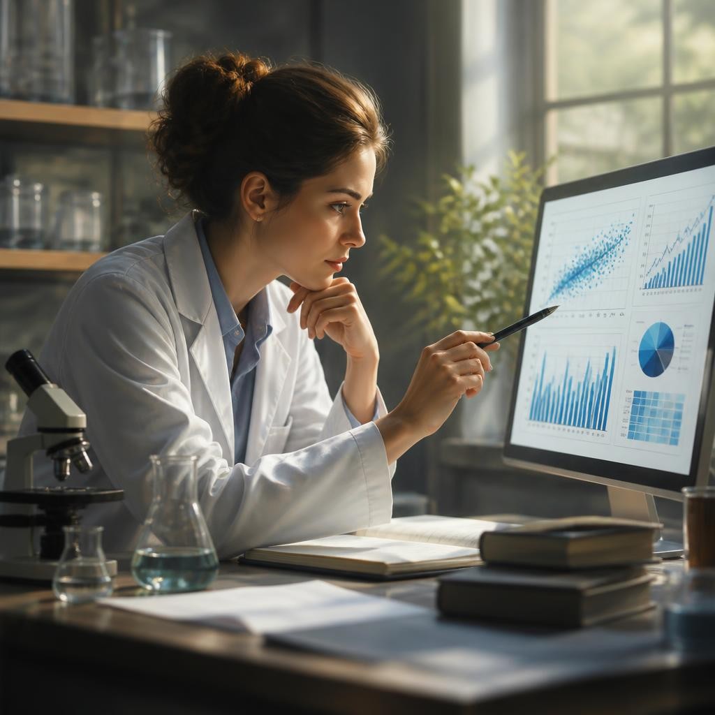 Illustration for the English word “statistics”