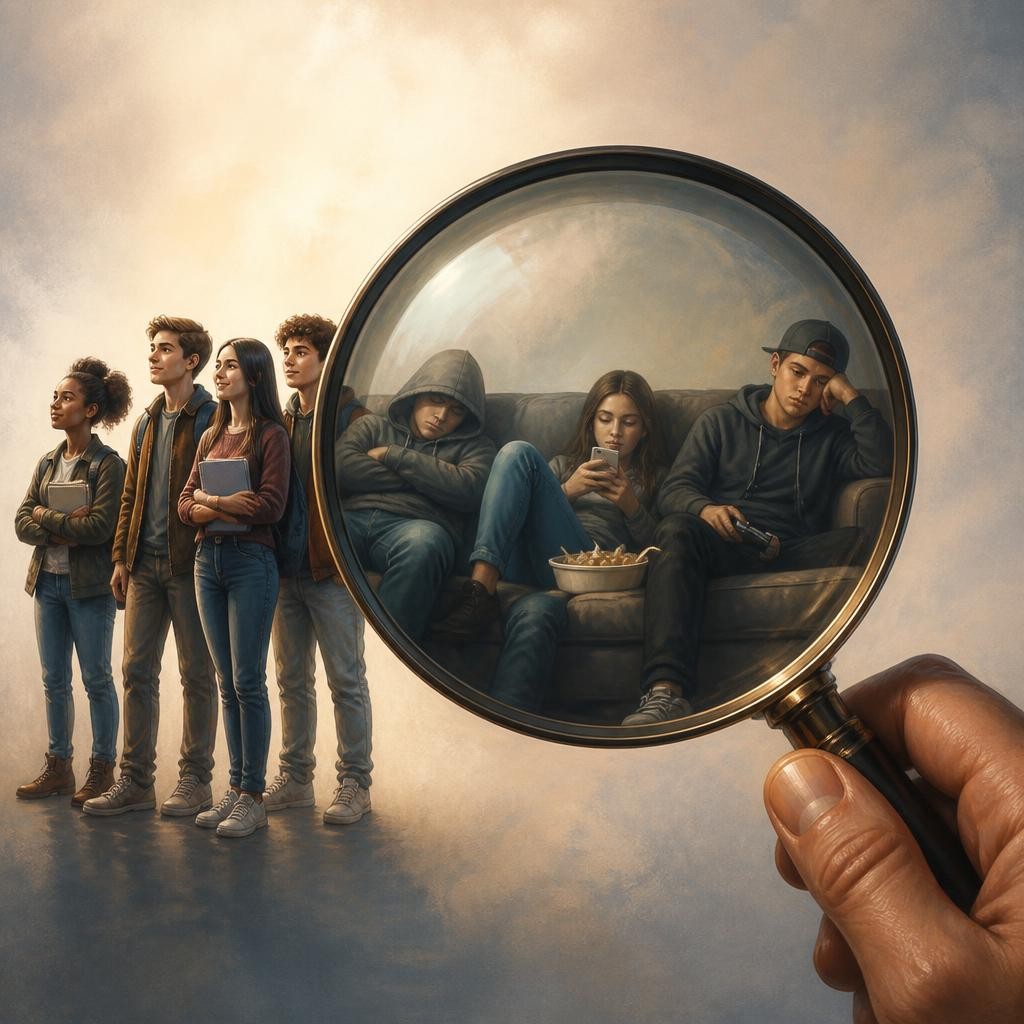 Illustration for the English word “stereotype”