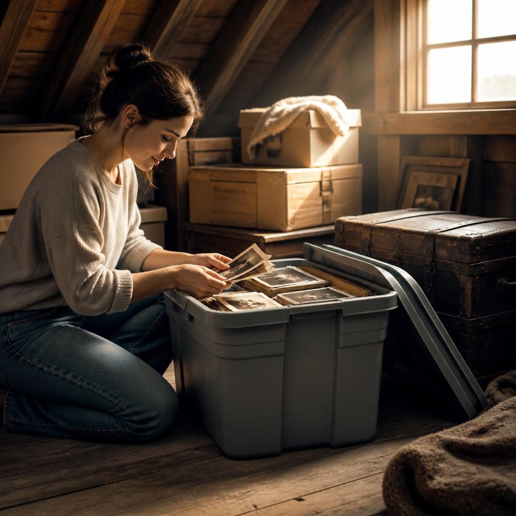 Illustration for the English word “storage”
