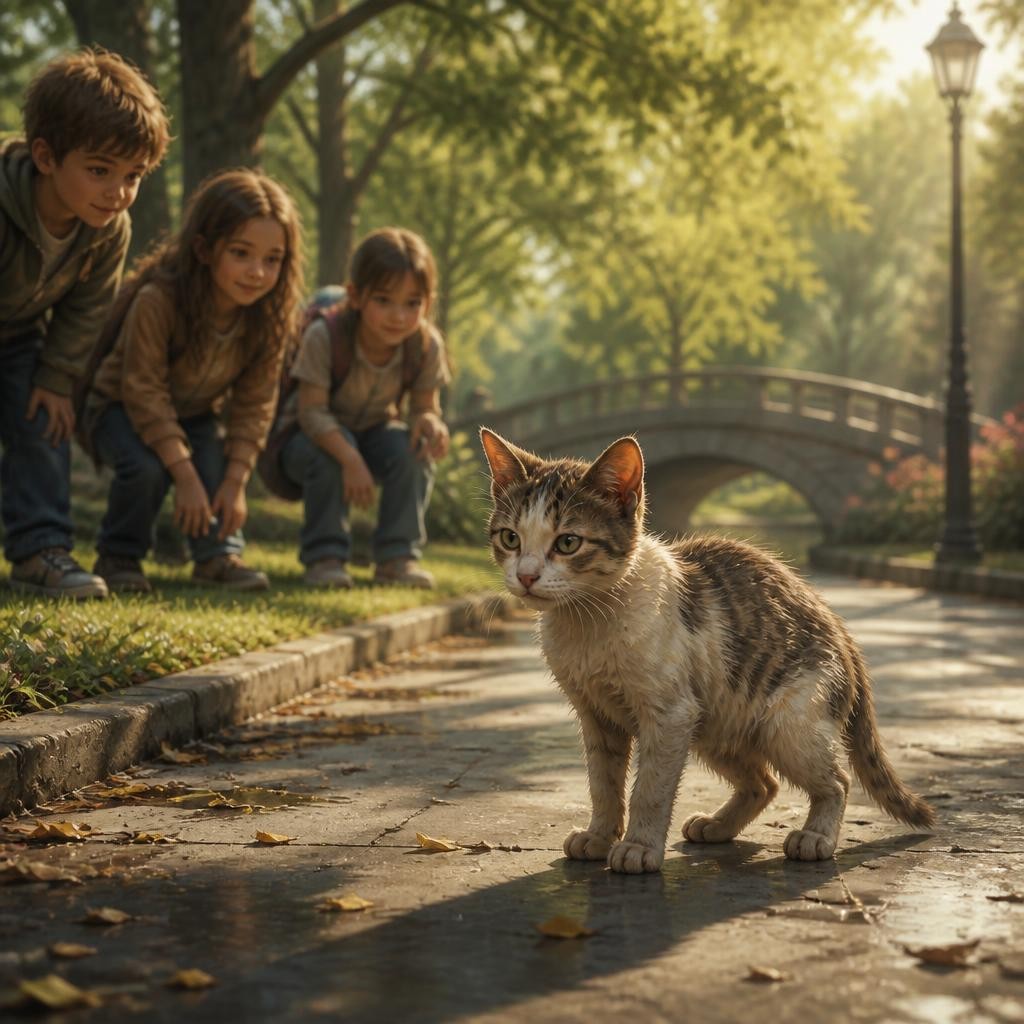 Illustration for the English word “stray”