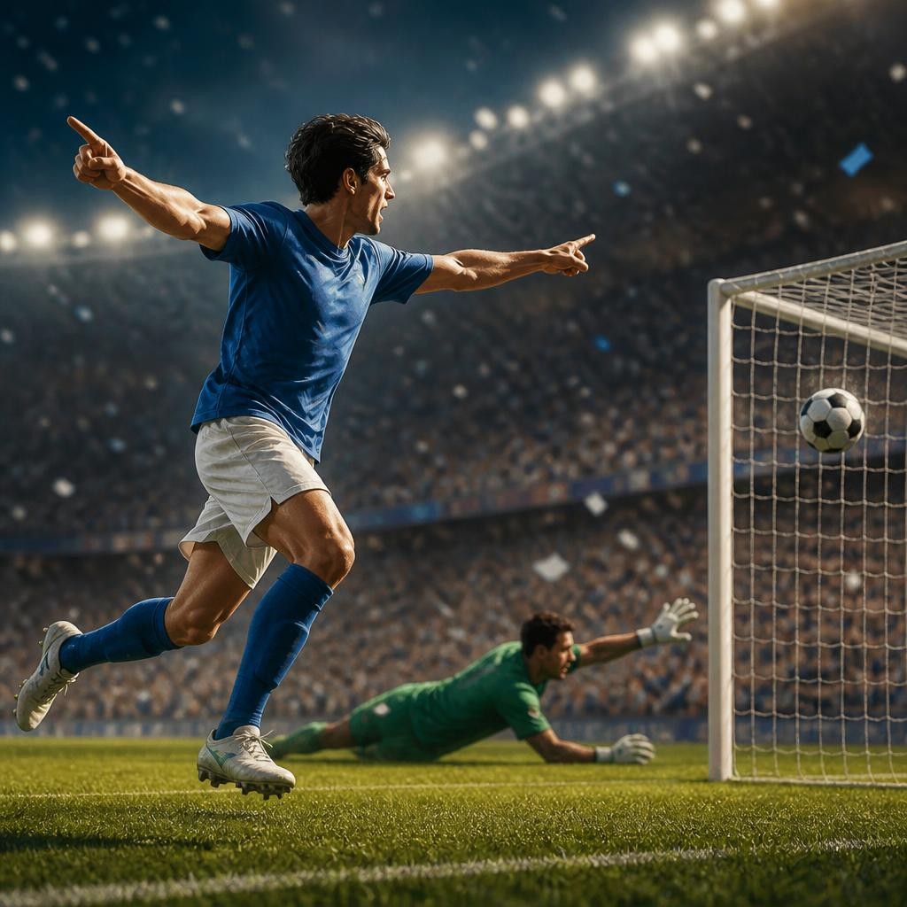 Illustration for the English word “striker”