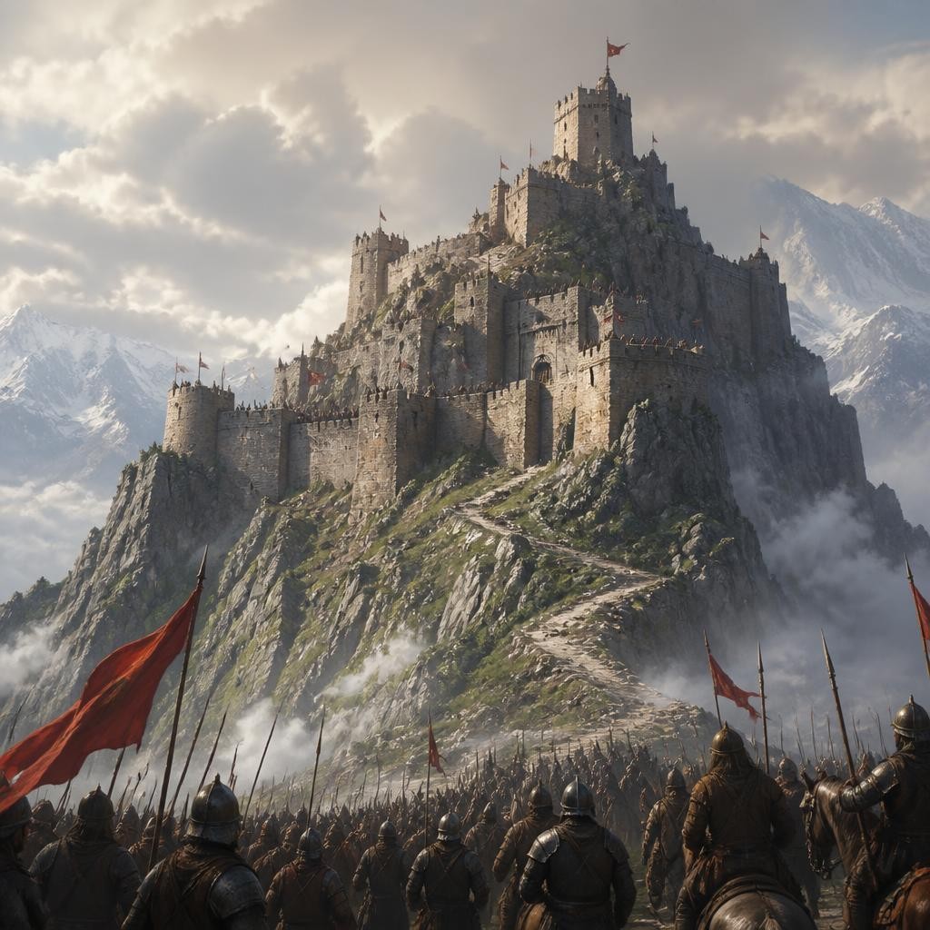 Illustration for the English word “stronghold”