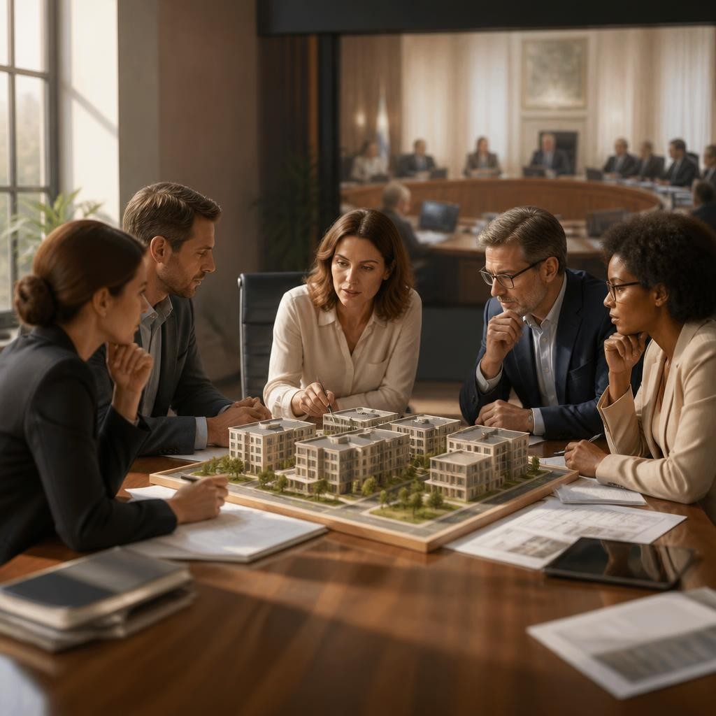 Illustration for the English word “subcommittee”