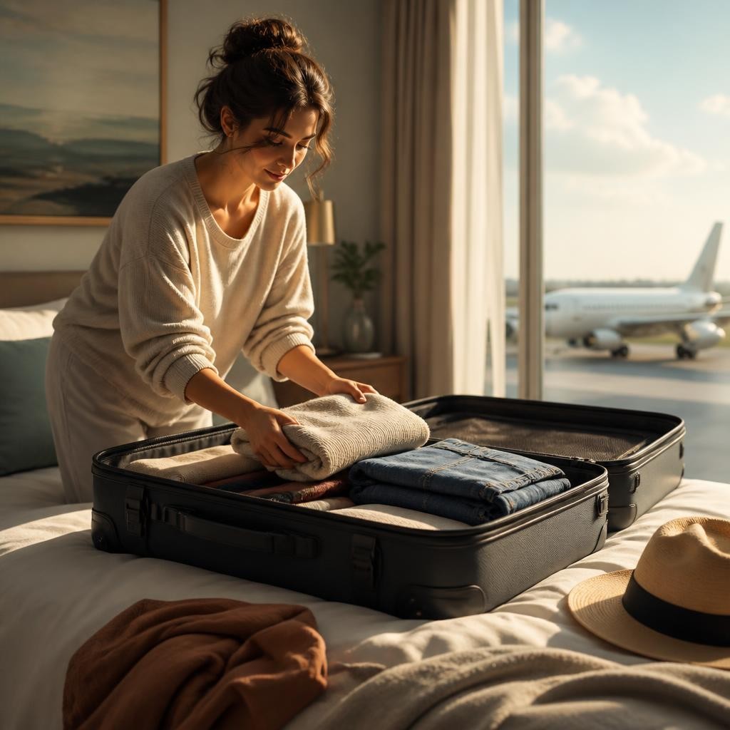 Illustration for the English word “suitcase”