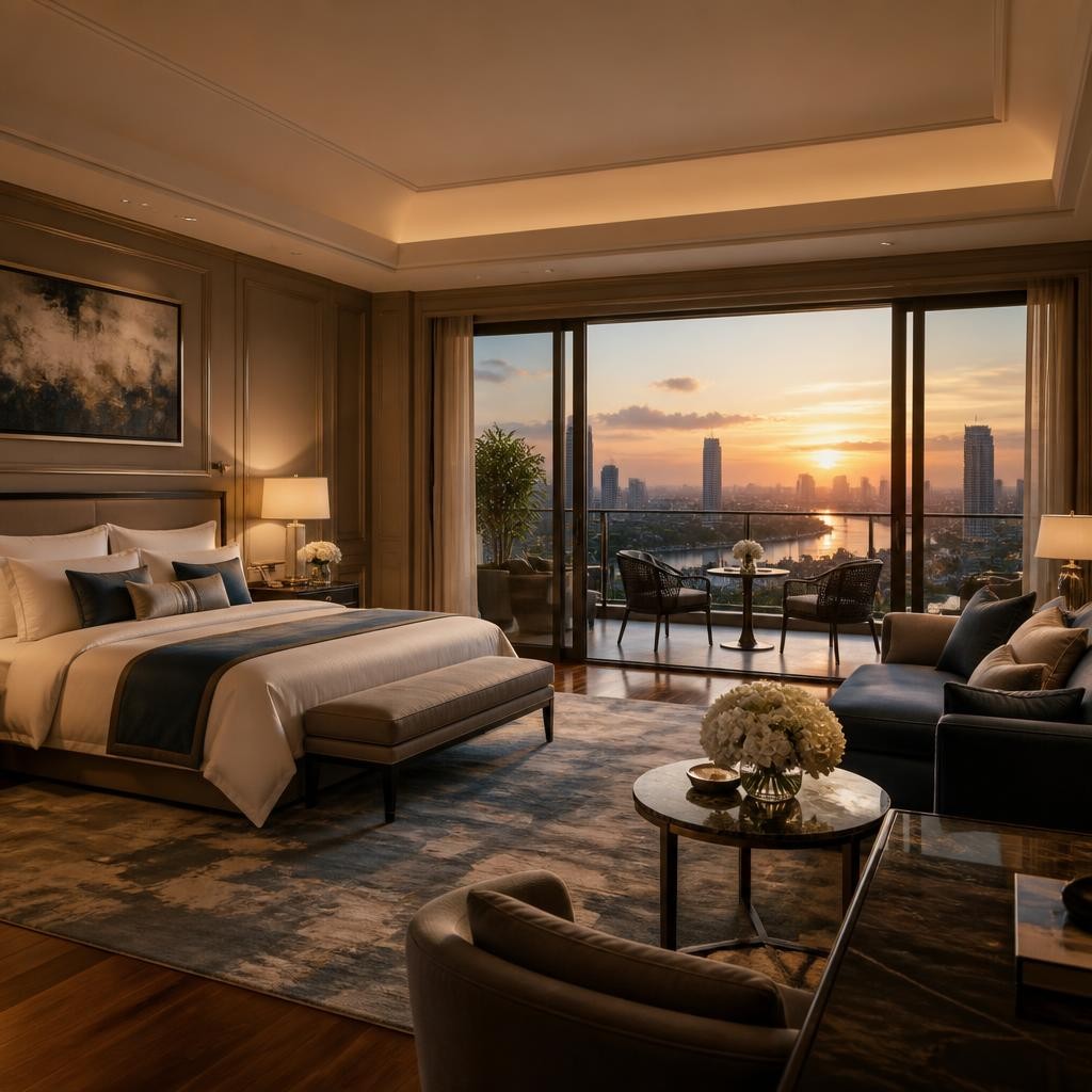 Illustration for the English word “suite”