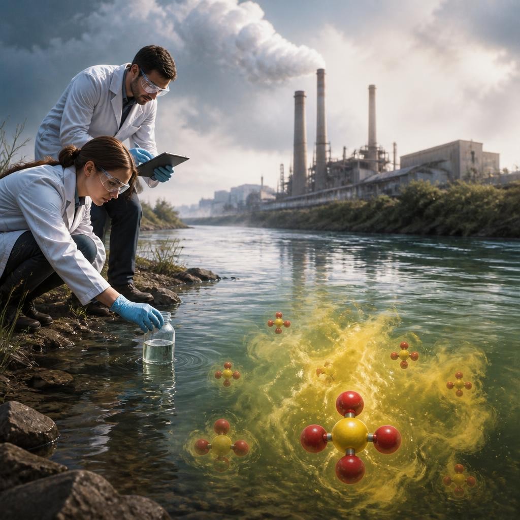 Illustration for the English word “sulfate”