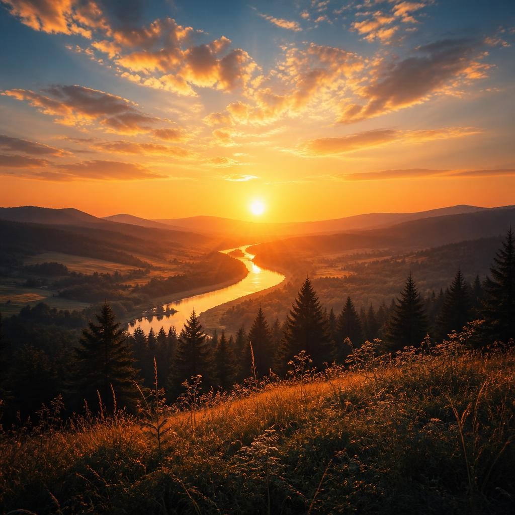 Illustration for the English word “sun”