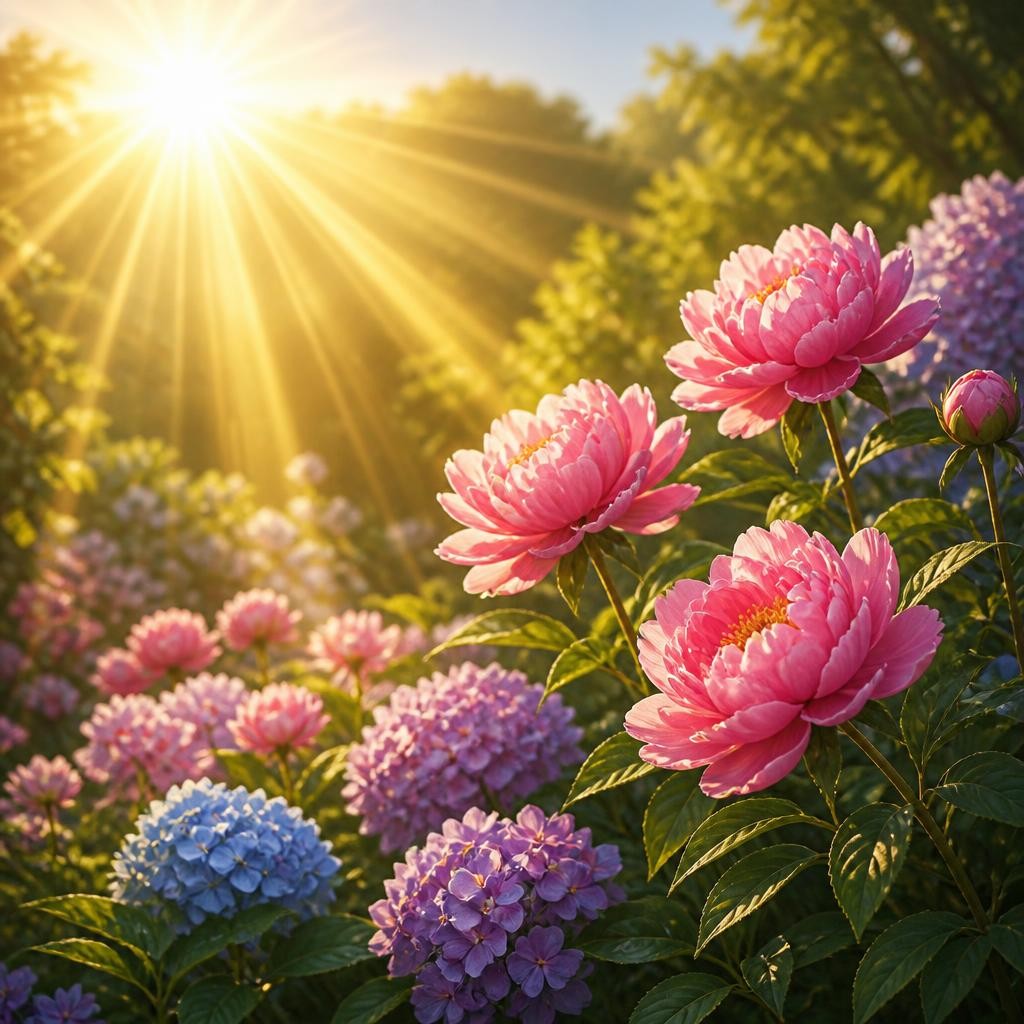 Illustration for the English word “sunlight”