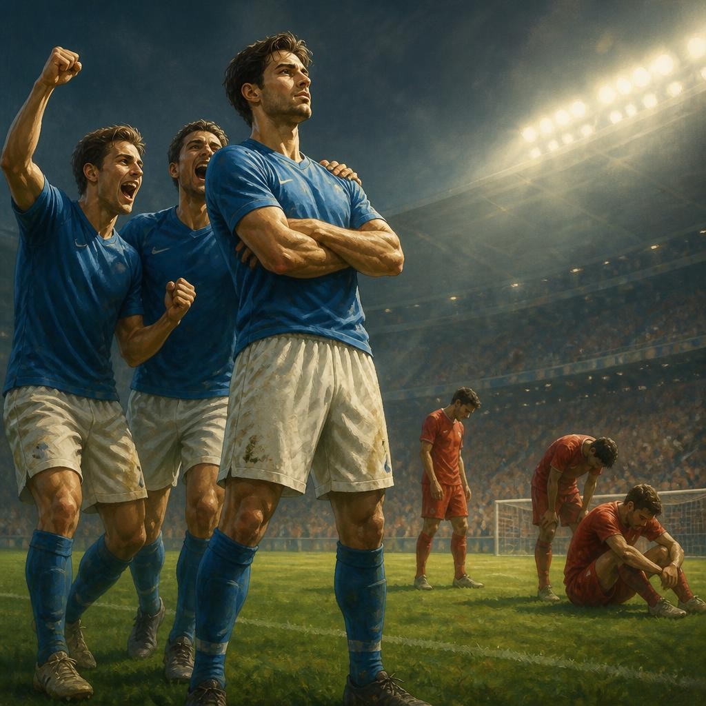 Illustration for the English word “superiority”