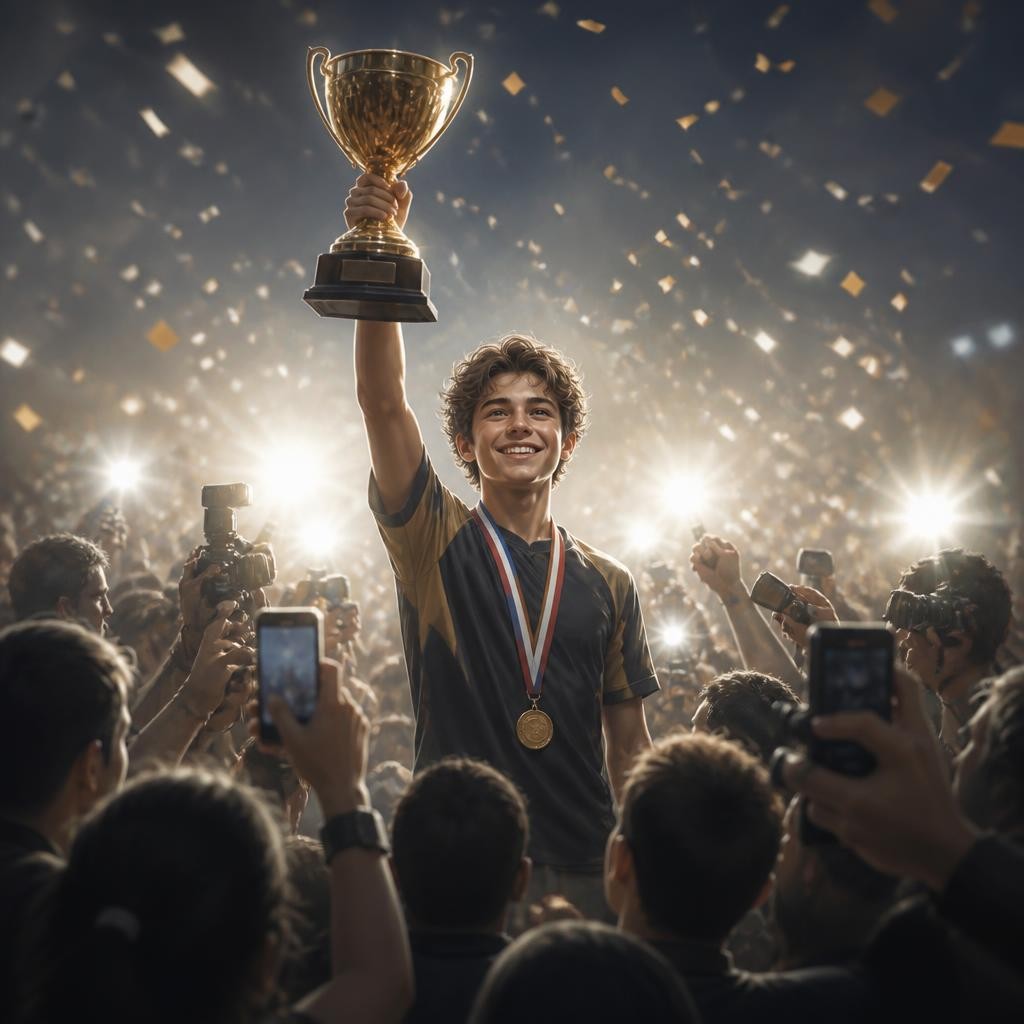 Illustration for the English word “superstar”