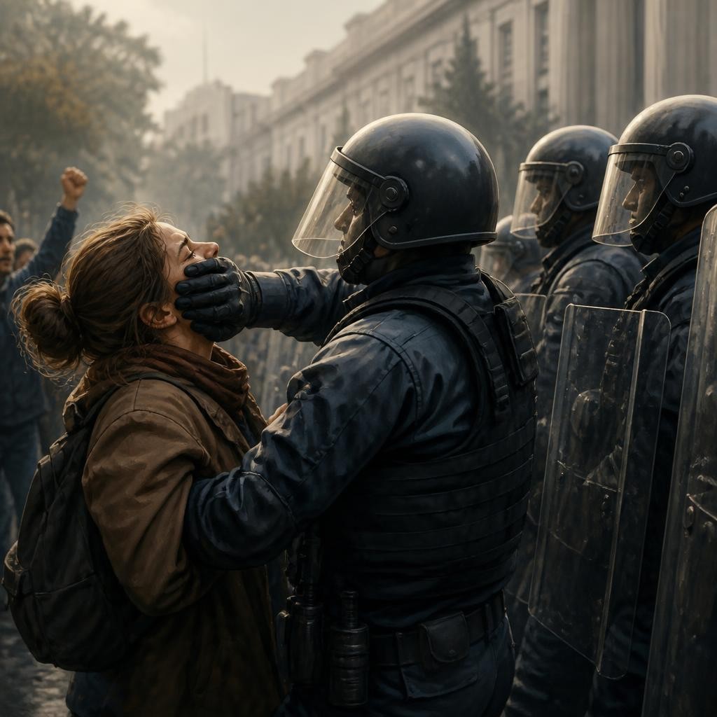 Illustration for the English word “suppression”