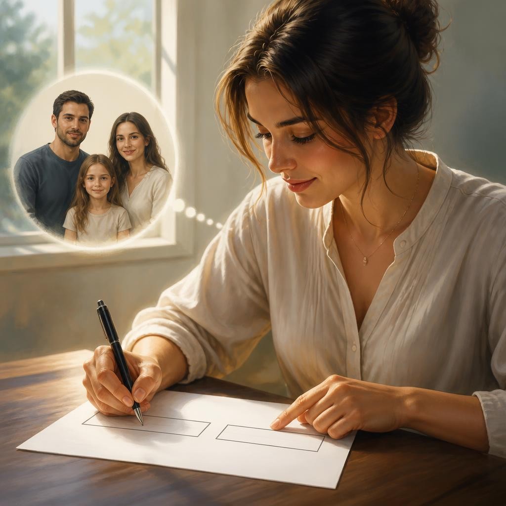 Illustration for the English word “surname”