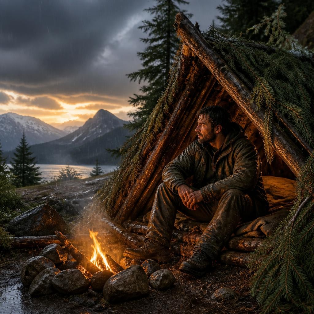 Illustration for the English word “survival”