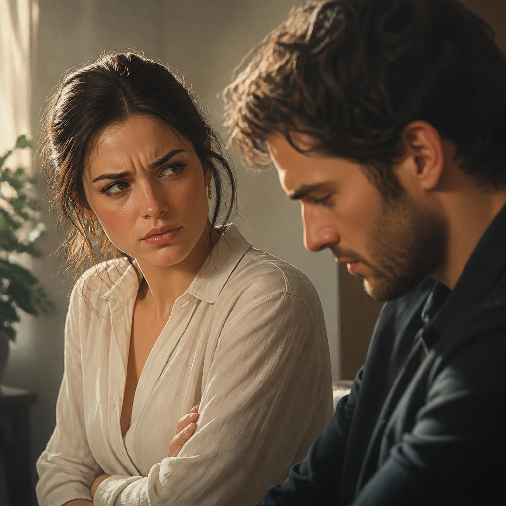 Illustration for the English word “suspicion”