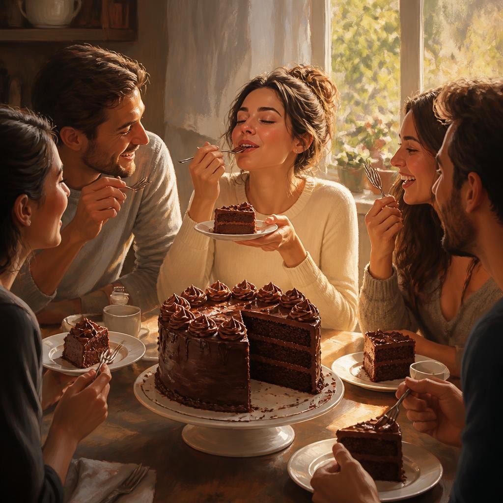 Illustration for the English word “sweet”