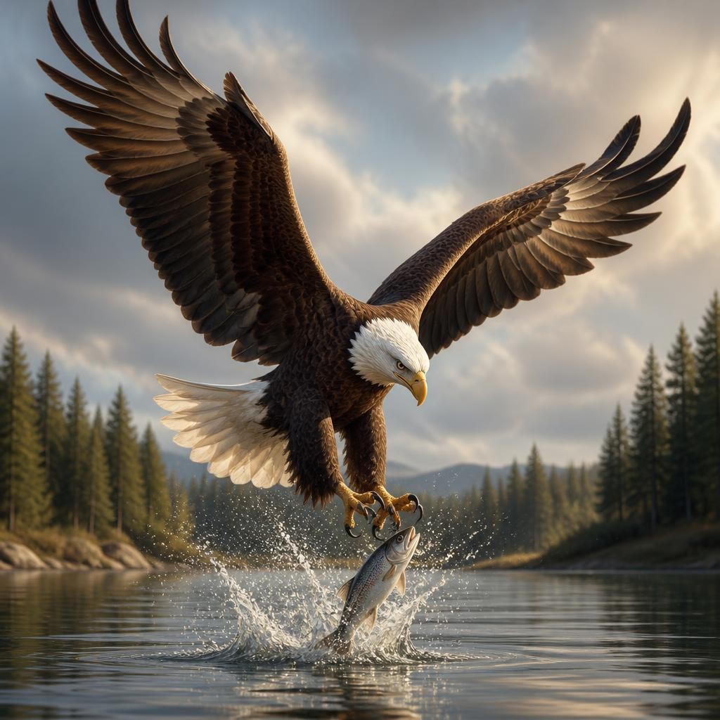 Illustration for the English word “swoop”