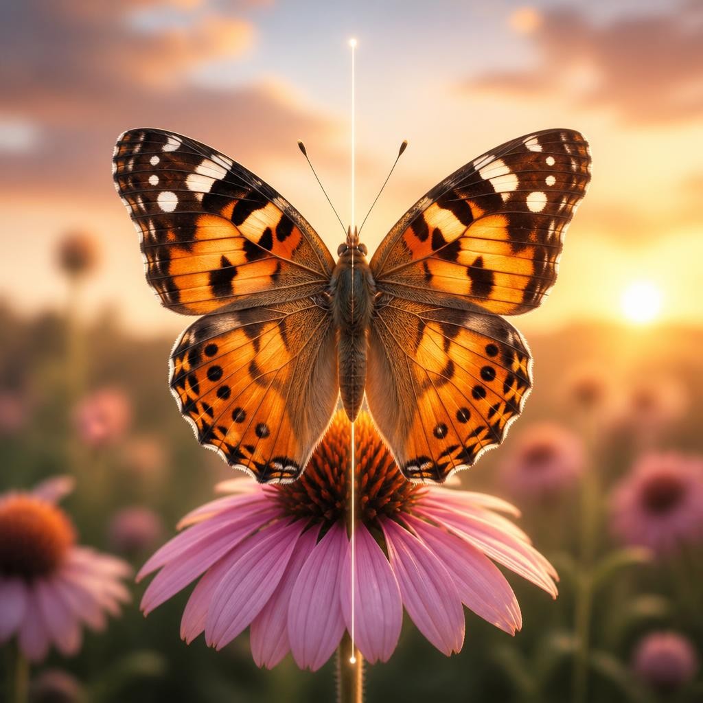 Illustration for the English word “symmetric”
