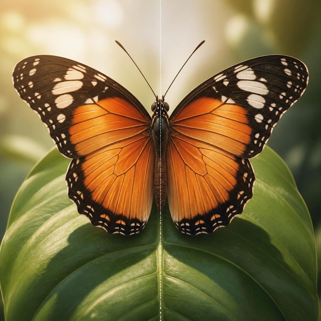 Illustration for the English word “symmetry”