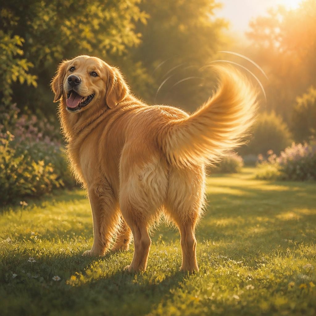 Illustration for the English word “tail”