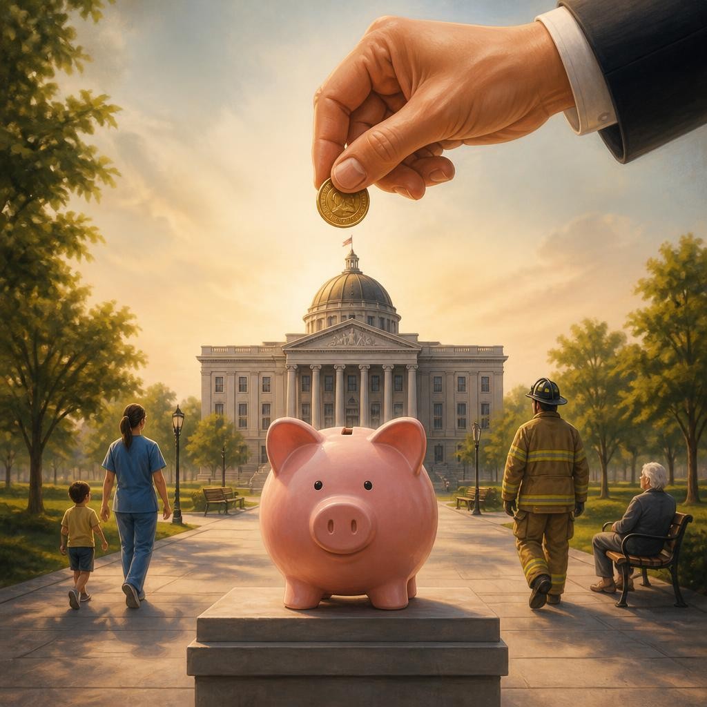 Illustration for the English word “tax”