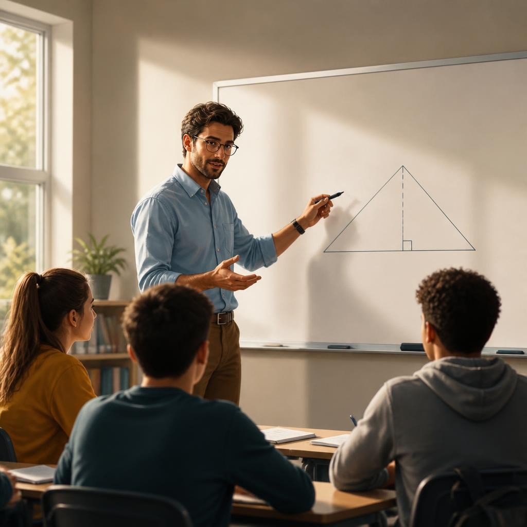 Illustration for the English word “teach”