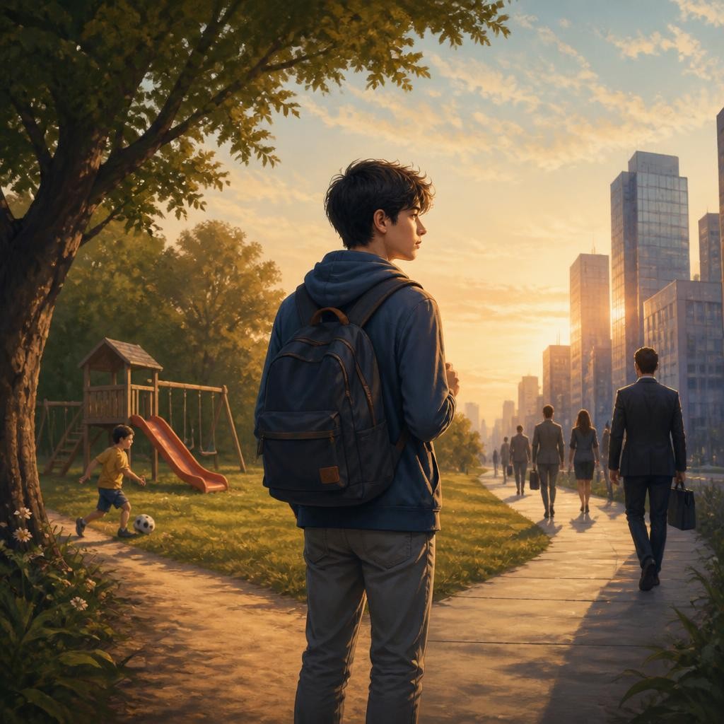 Illustration for the English word “teen”