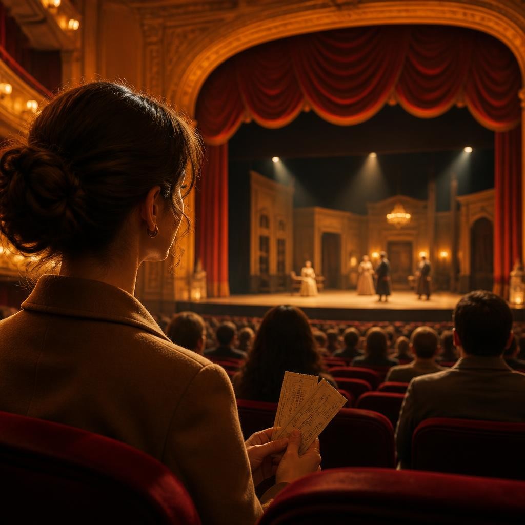 Illustration for the English word “theater”