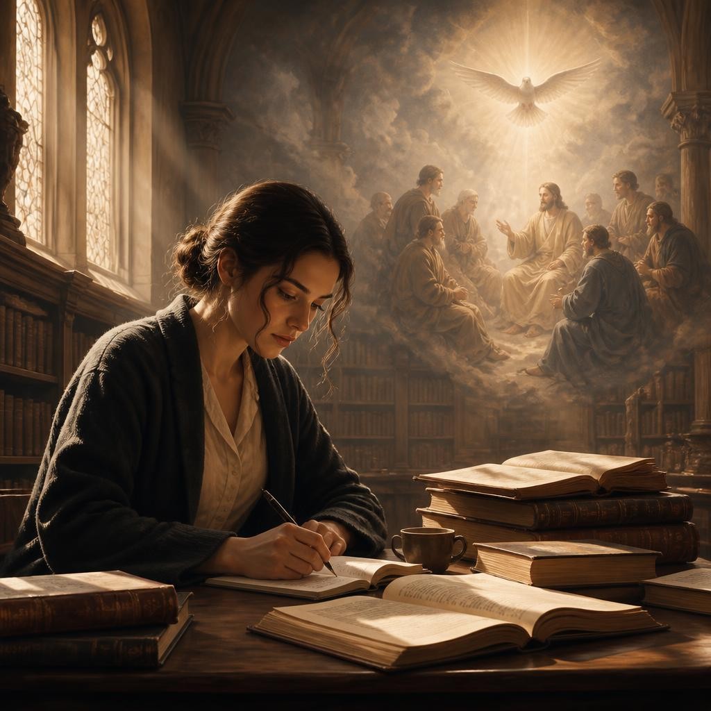 Illustration for the English word “theological”