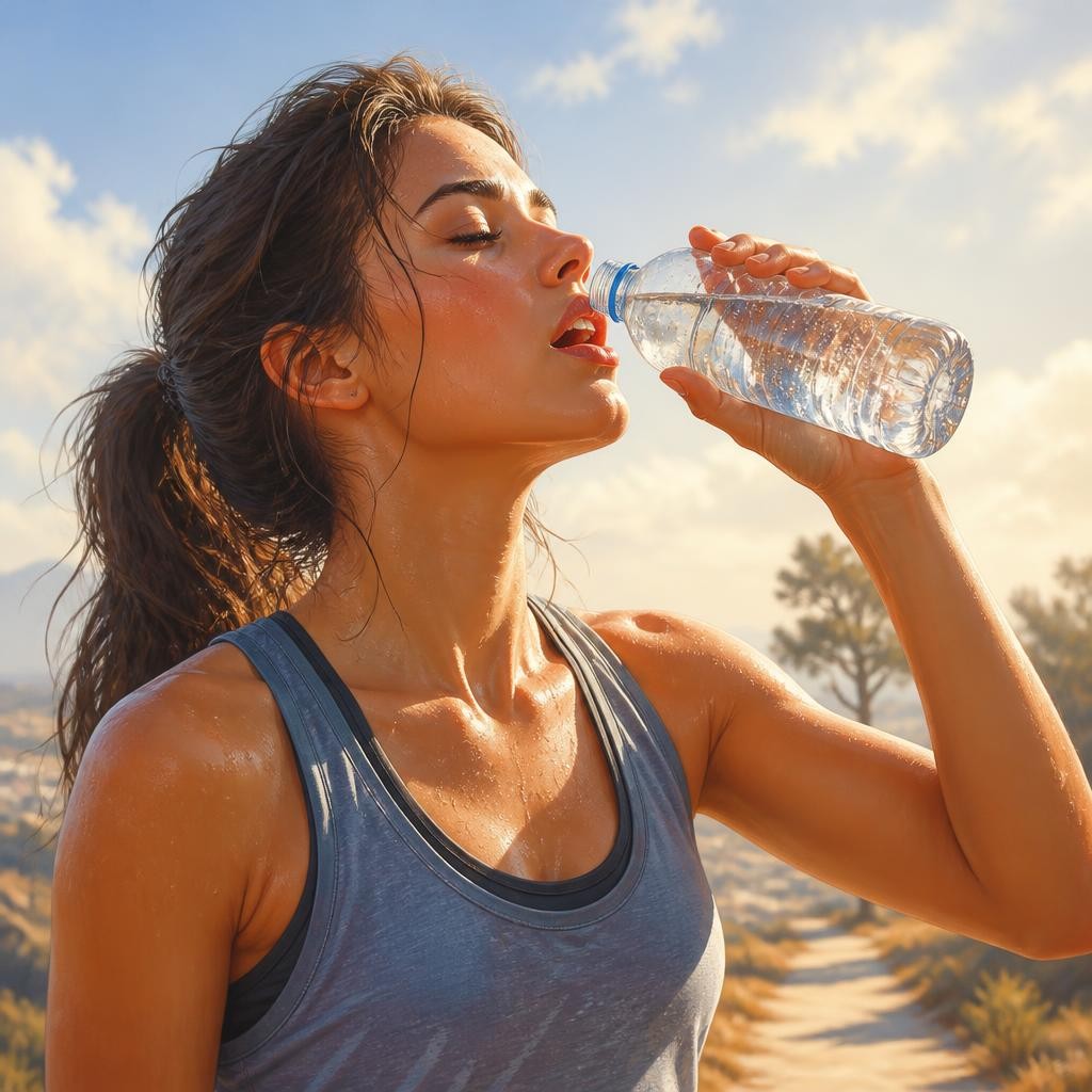 Illustration for the English word “thirsty”