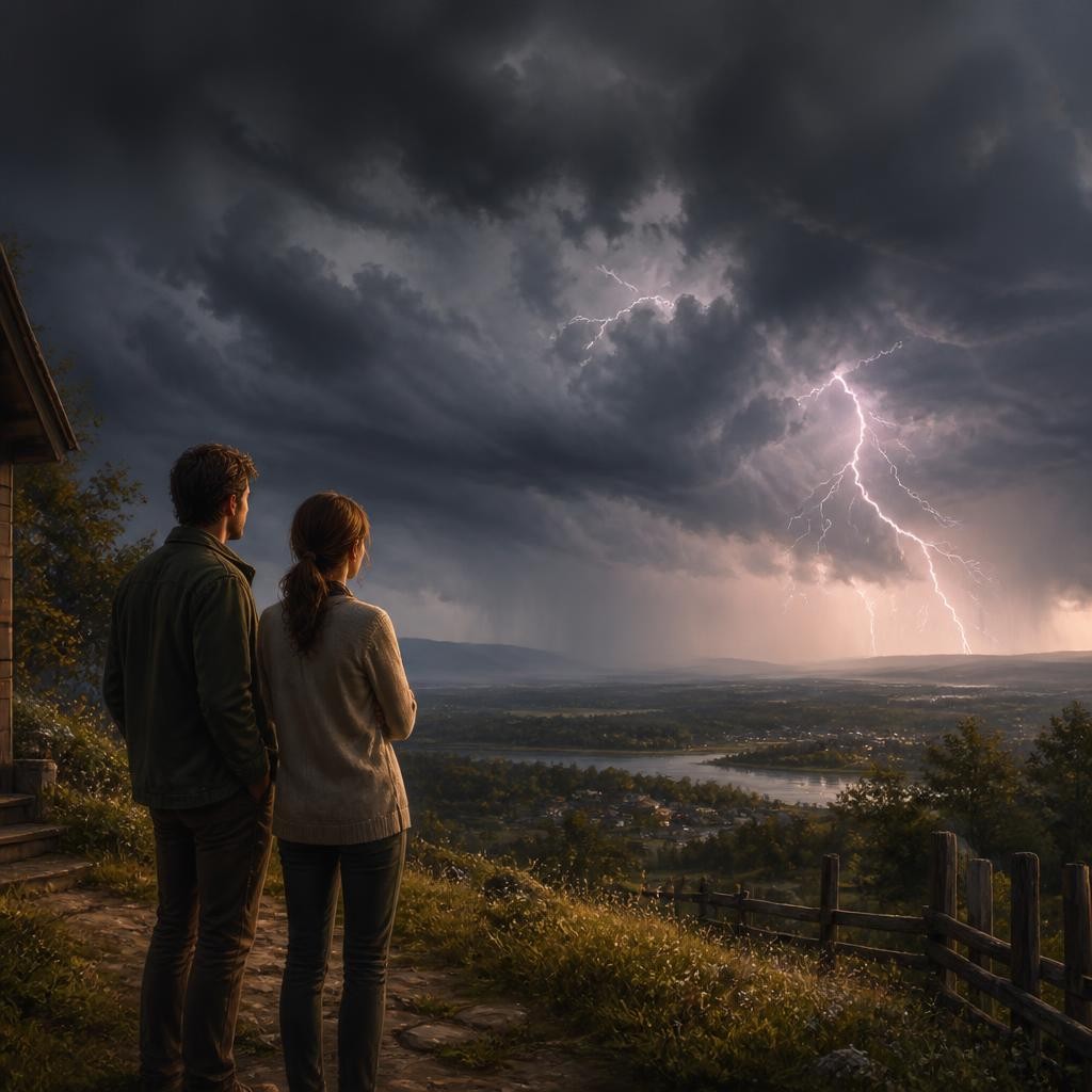 Illustration for the English word “thunder”