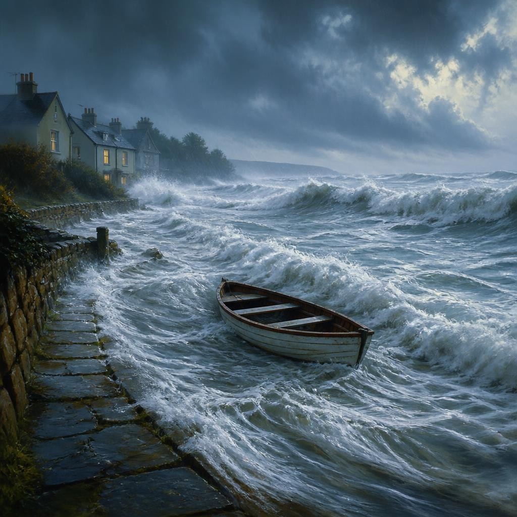 Illustration for the English word “tide”