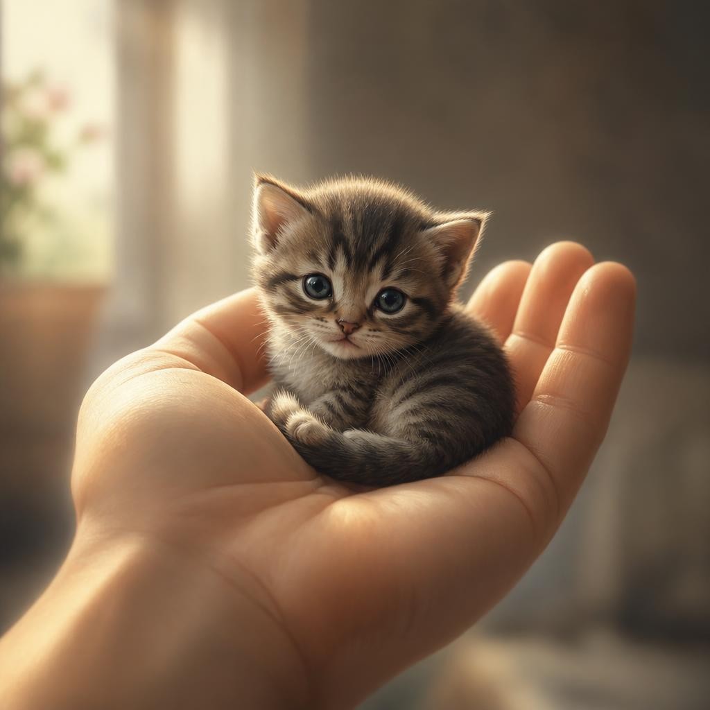 Illustration for the English word “tiny”
